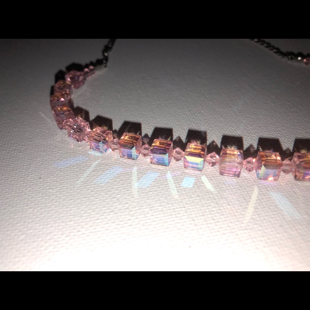 Pink baddie chocker.